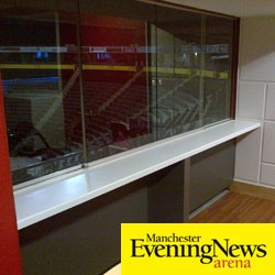 New counters with corian worktops and laminated front panels, including LED strip lighting for effect