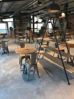 Flooring finished in polished concrete